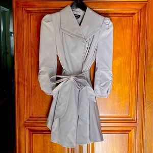 Bebe Shimmer Trench Coat in size Small